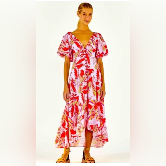 Farm Rio Lilac Bird Dress - Picture 8 of 8